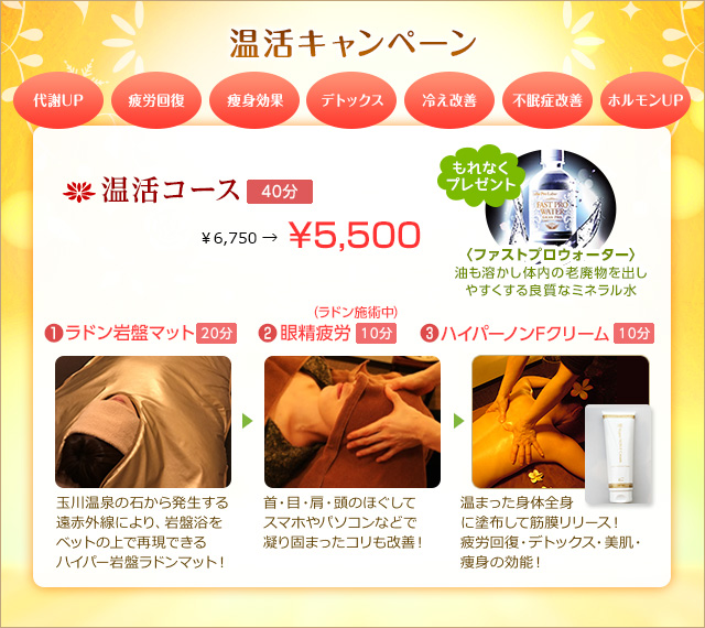 温活キャンペーン